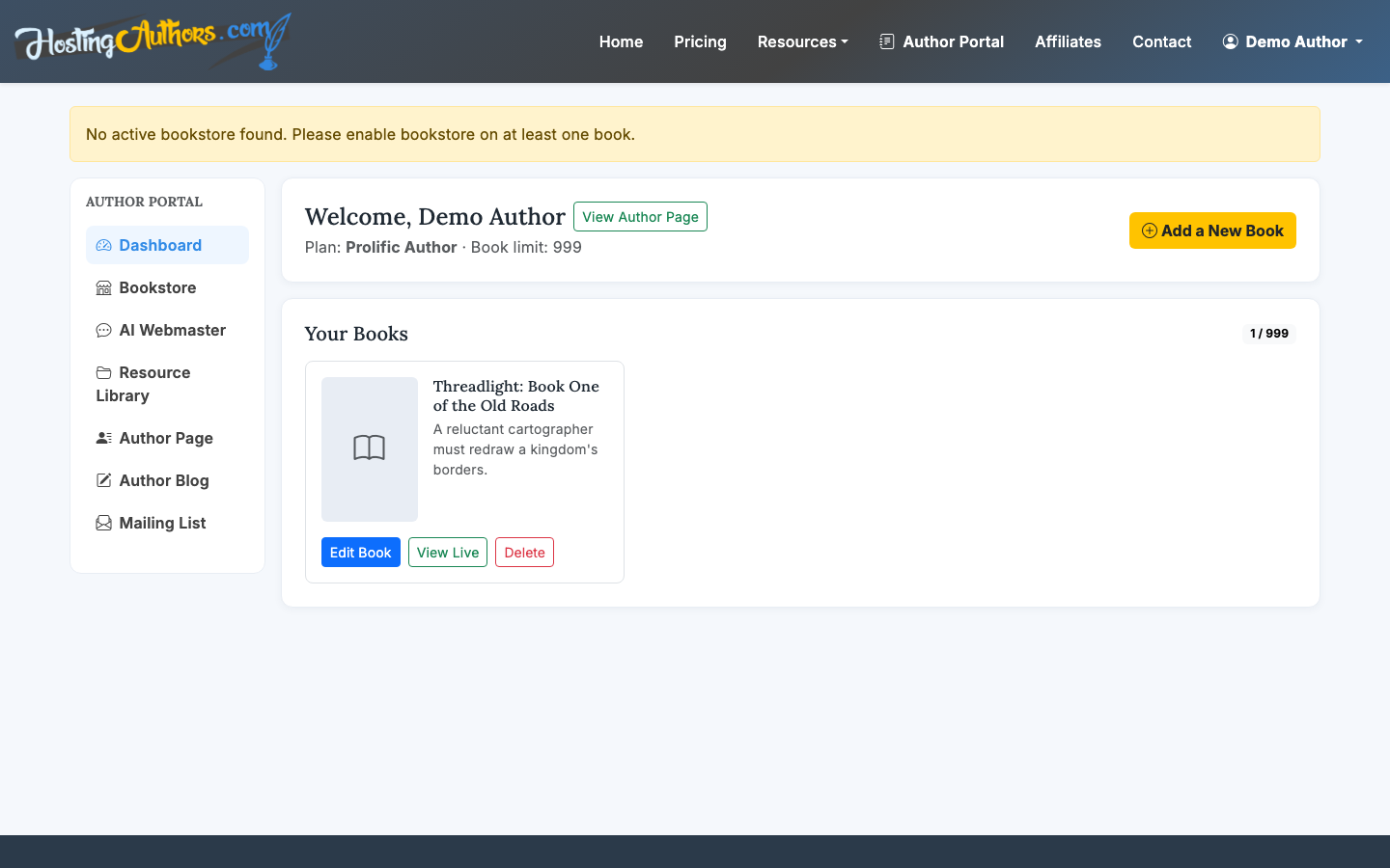 Enable direct sales and define bookstore products on paid plans.