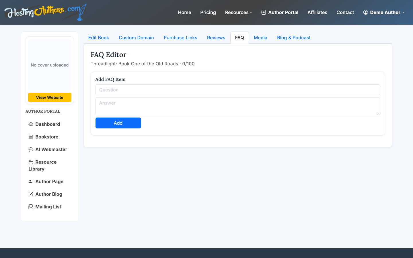 Use FAQ entries to answer common reader questions.